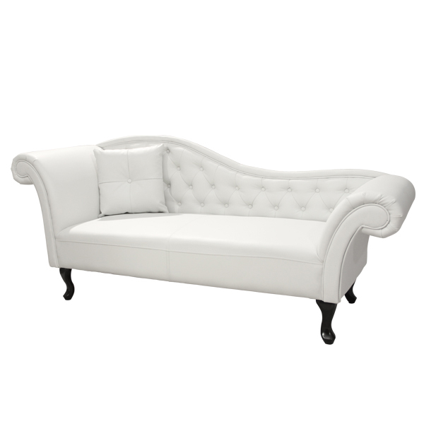 ΑΝΑΚΛΙΝΔΡΟ T.CHESTERFIELD NIOVI HM3007.02 PU ΛΕΥΚΟ-ΜΑΥΡΑ ΠΟΔΙΑ 190x61x84Yεκ. - Image 2