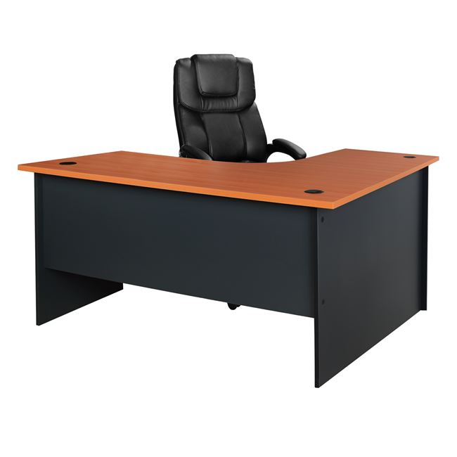 ΓΡΑΦΕΙΟ ΓΩΝΙΑ ΕΠΑΓΓΕΛΜΑΤΙΚΟ SIENNA 150Χ150Χ75εκ HM2019.03 ΚΕΡΑΣΙ - Image 2