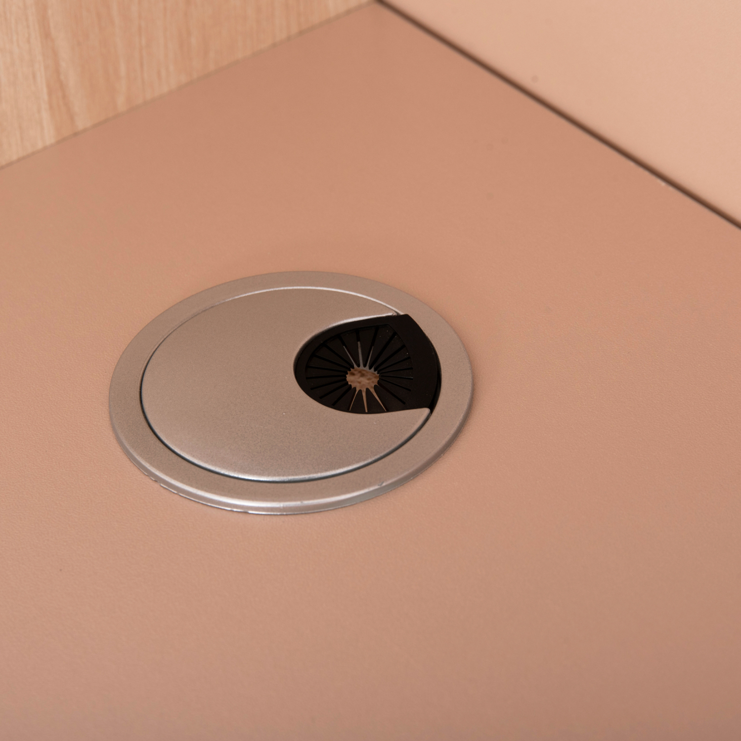 ΓΡΑΦΕΙΟ ΥΠΟΔΟΧΗΣ DALTON HM2068.02 ΜΕΛΑΜΙΝΗ ΣΕ SONAMA-ΜΠΕΖ 240x80x106Υεκ. - Image 6