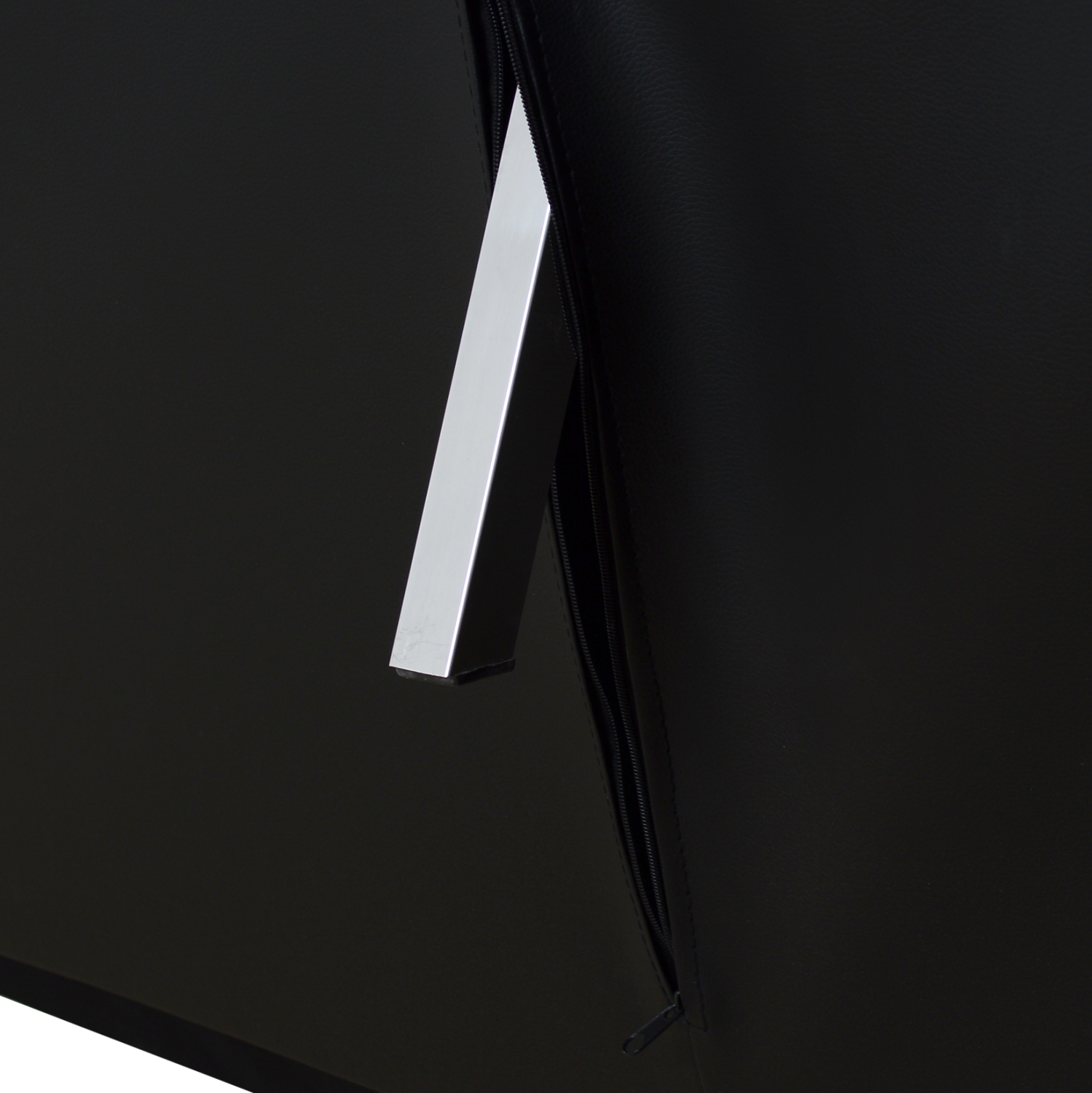 ΚΑΝΑΠΕΣ ΚΡΕΒΑΤΙ HM3001.02 THOM ΜΕ ΑΝΑΔΙΠΛΟΥΜΕΝΑ ΜΠΡΑΤΣΑ ΜΑΥΡΟ PU 189x93x82 εκ. - Image 9