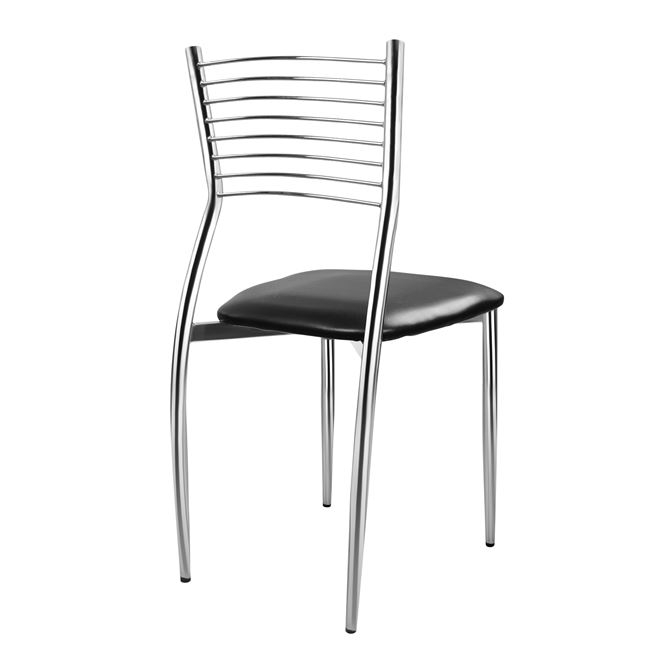 ΚΑΡΕΚΛΑ ELVIRA HM0025.02 ΜΕ ΚΑΘΙΣΜΑ ΑΠΟ ΜΑΥΡΟ PU 40X44X83 εκ. - Image 4