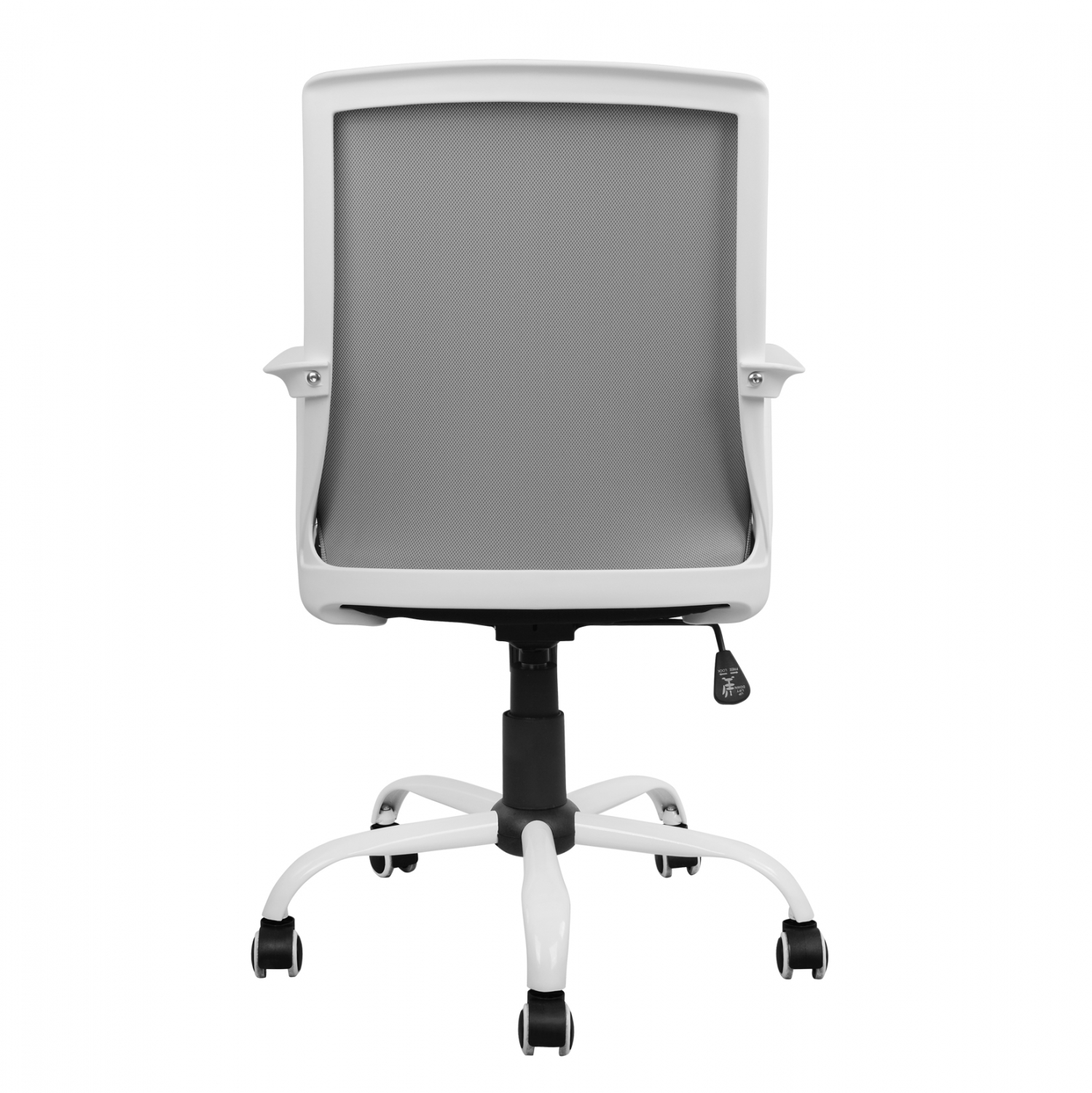 ΚΑΡΕΚΛΑ ΓΡΑΦΕΙΟΥ MALFOI HM1053.21 ΓΚΡΙ MESH & ΠΟΔΙ ΜΕΤΑΛΛΙΚΟ 58x59x103 cm - Image 5