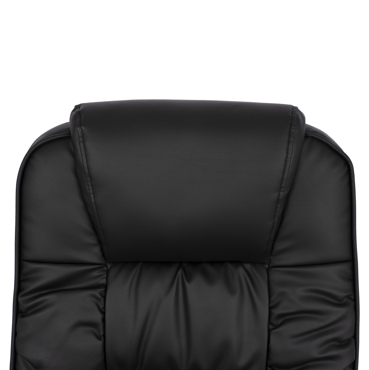 ΚΑΡΕΚΛΑ ΓΡΑΦΕΙΟΥ REESE HM1112 ΜΕ ΜΑΥΡΟ PU ΚΑΙ ΒΑΣΗ ΧΡΩΜΙΟΥ 63x67x113 cm. - Image 5