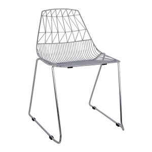 ΚΑΡΕΚΛΑ ΜΕΤΑΛΛΙΚΗ ΑΣΗΜΙ ICARUS HM8010.10 54x57x79cm