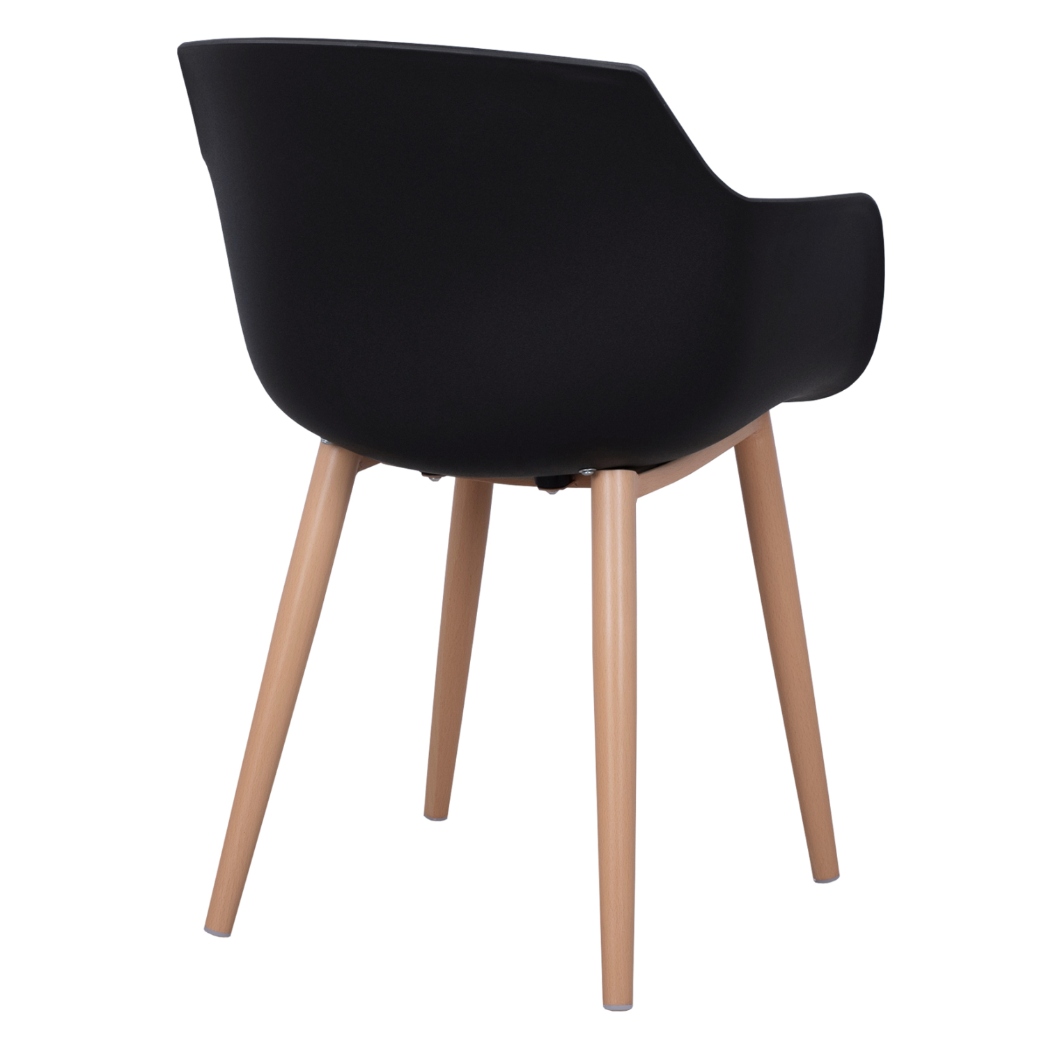 ΚΑΡΕΚΛΑ ΤΡΑΠΕΖΑΡΙΑΣ LUCIE HM8242.02 ΜΑΥΡΗ ΜΕ ΜΕΤΑΛΛΙΚΑ ΠΟΔΙΑ 56Χ57Χ80 ΕΚ - Image 4