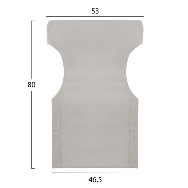 ΜΑΞΙΛΑΡΙ TEXTILENE 600gr/m2 2X1 ΕΚΡΟΥ ΓΙΑ ΠΟΛΥΘΡΟΝΑ ΣΚΗΝΟΘΕΤΗ HM5272.60 46.5Χ53Χ80Υεκ. - Image 2