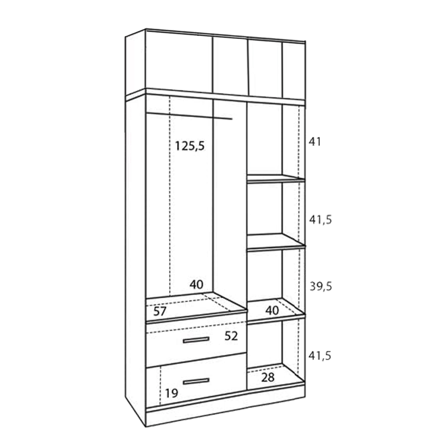 ΝΤΟΥΛΑΠΑ 3ΦΥΛΛΗ ME ΠΑΤΑΡΙ Κ 2 ΣΥΡΤΑΡΙΑ SONAMA 90Χ42Χ241εκ. HM11223.02 - Image 2