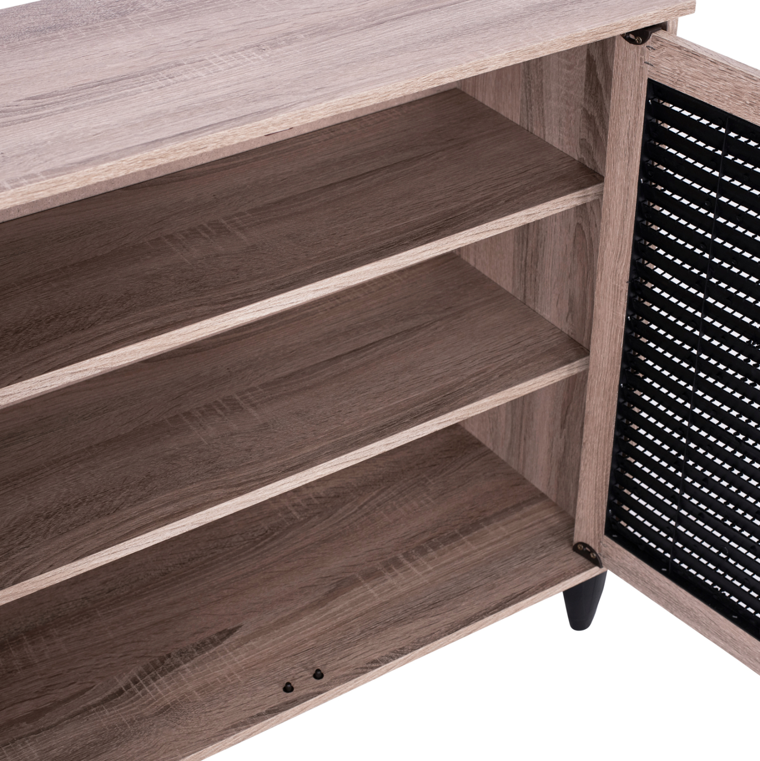 ΠΑΠΟΥΤΣΟΘΗΚΗ-ΝΤΟΥΛΑΠΙ MCKENNA 3ΠΟΡΤΕΣ HM2267.02 SONAMA-ΜΑΥΡΟ 112x30x68,5Υ εκ. - Image 4