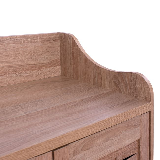 ΠΑΠΟΥΤΣΟΘΗΚΗ-ΝΤΟΥΛΑΠΙ KAILENA ΞΥΛΙΝΗ HM2230.02 SONAMA 77X40,5X122εκ. - Image 4