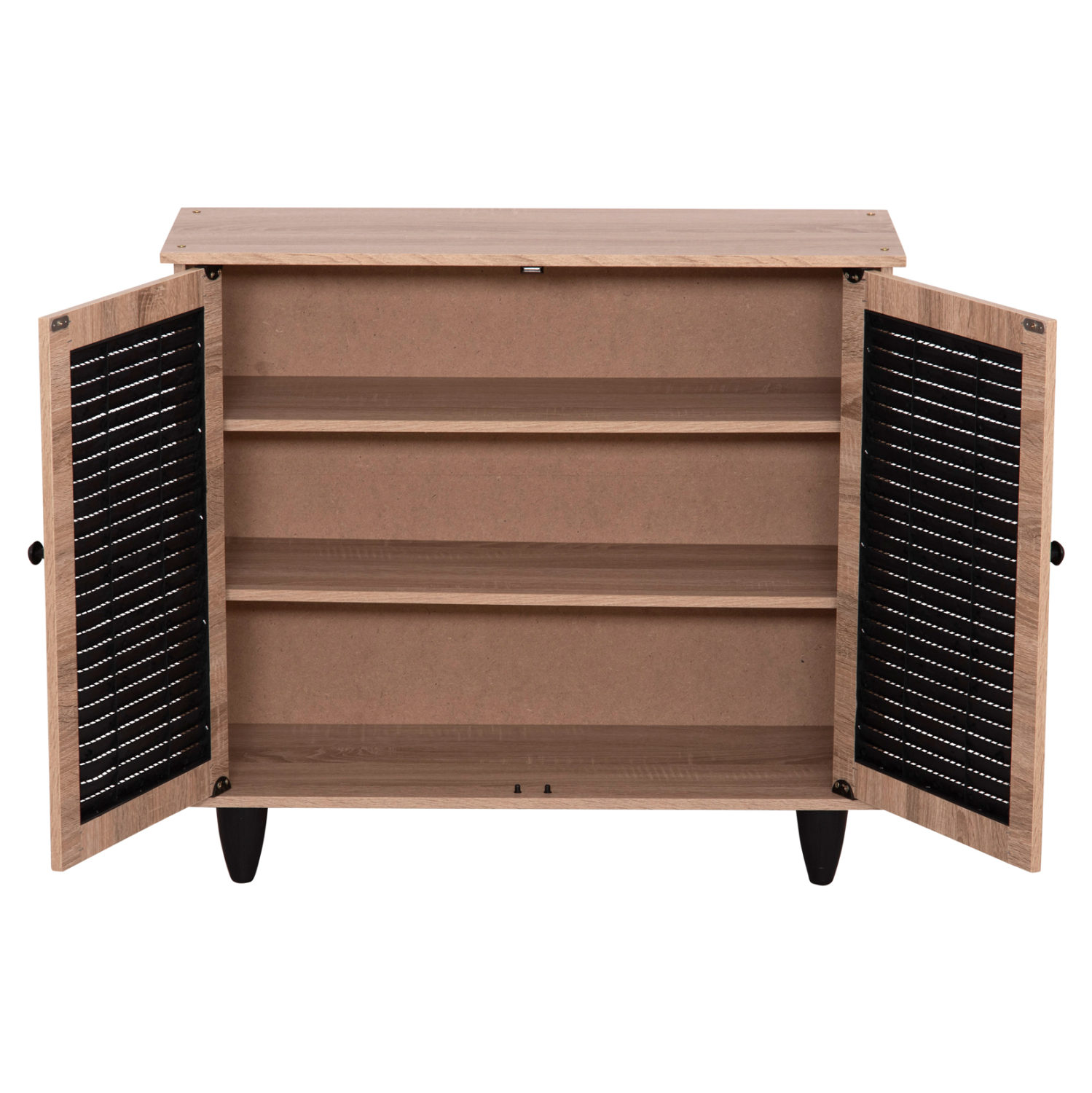 ΠΑΠΟΥΤΣΟΘΗΚΗ ΞΥΛΙΝΗ MCKENNA HM2266.02 ΣΕ ΧΡΩΜΑ SONAMA-ΜΑΥΡΟ 77x30x69Υεκ. - Image 4