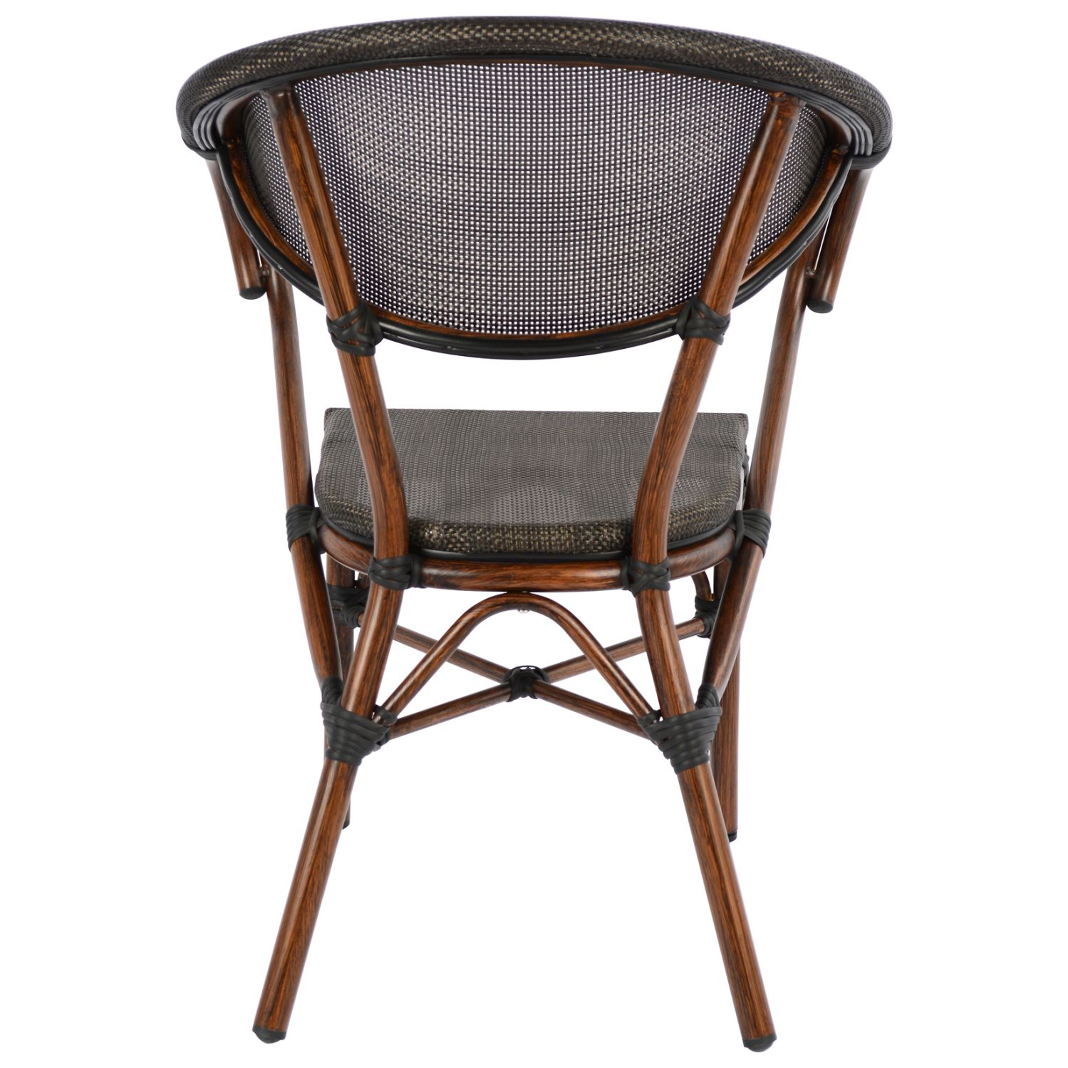 ΠΟΛΥΘΡΟΝΑ ΑΛΟΥΜΙΝΙΟΥ CLAY BAMBOO LOOK ΚΑΦΕ ΜΕ TEXTLINE HM5025 60,5x59x81 cm - Image 4