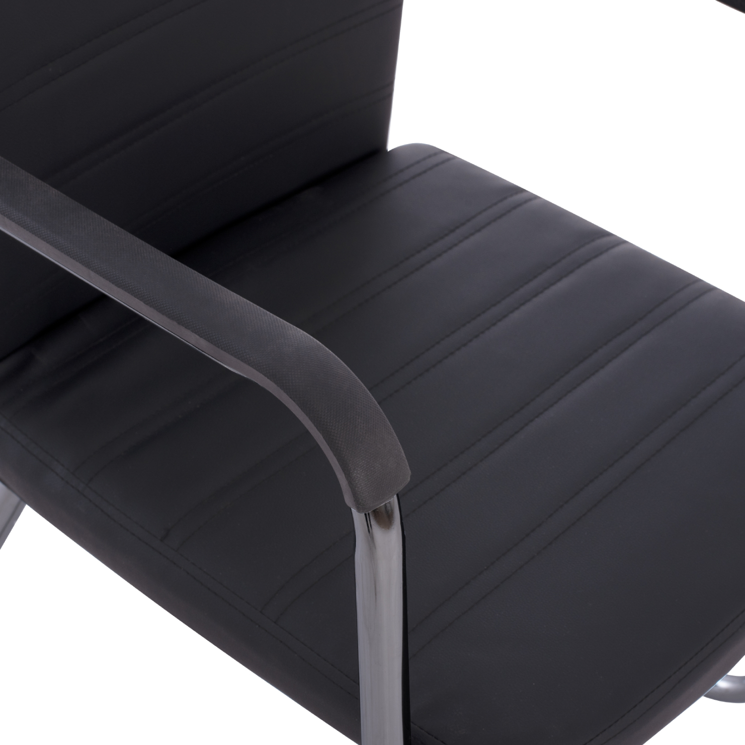 ΠΟΛΥΘΡΟΝΑ DALEY HM1021.01 ΜΕ ΜΠΡΑΤΣΑ ΜΑΥΡΟ PU 56x58x93 εκ. - Image 8