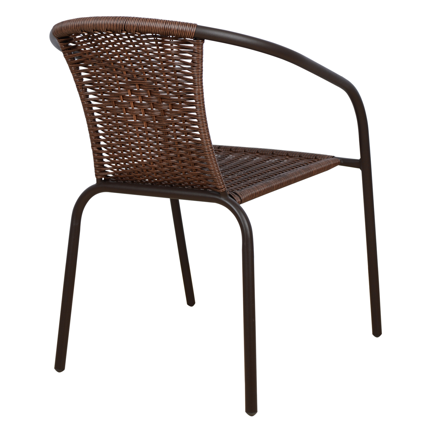 ΠΟΛΥΘΡΟΝΑ ΚΑΡΕΚΛΑ CAMEL HM5015.02 ΚΑΦΕ ΜΕΤΑΛΛΙΚΗ ΜΕ WICKER ΚΑΦΕ 48x48-53x72 cm - Image 4