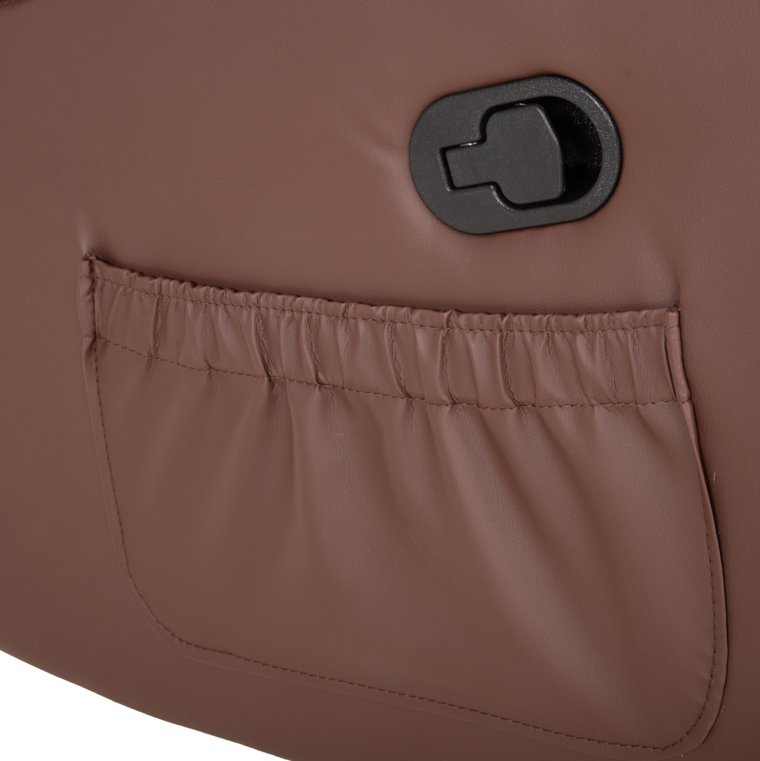 ΠΟΛΥΘΡΟΝΑ RELAX ΜΕ ΜΗΧΑΝΙΣΜΟ MASSAGE ROCCA HM0026.03 PU ΚΑΦΕ ΣΚΟΥΡΟ 80x96x97 εκ. - Image 7