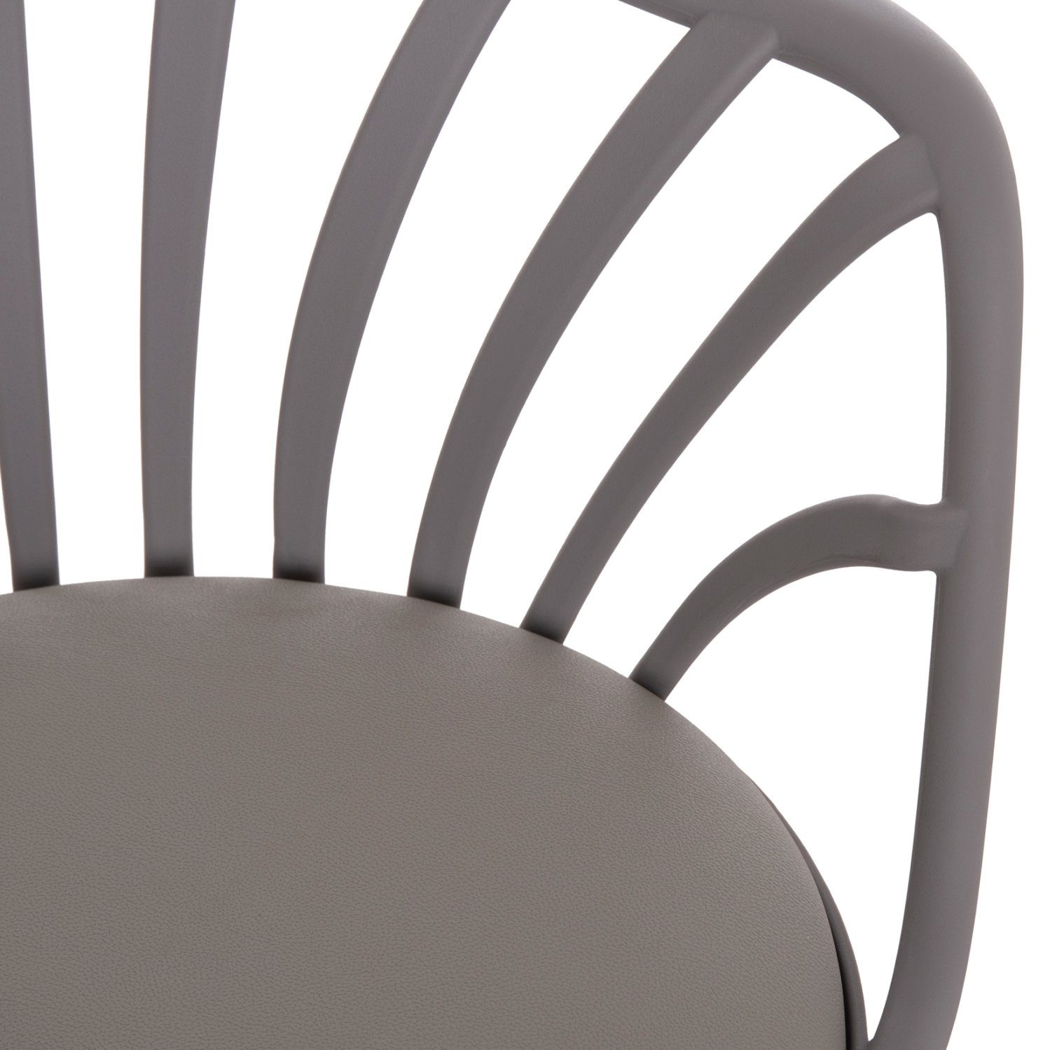 ΠΟΛΥΘΡΟΝΑ ΤΡΑΠΕΖΑΡΙΑΣ HM8049.10 ANAIS ΓΚΡΙ ΜΕ ΞΥΛΙΝΑ ΠΟΔΙΑ 60x53x86Υ εκ. - Image 7