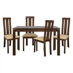 ΣΕΤ ΤΡΑΠΕΖΑΡΙΑ 5ΤΜΧ ΤΡΑΠΕΖΙ 120+30Χ80Χ75 cm ΑΝΟΙΓΟΜΕΝΟ & 4 ΚΑΡΕΚΛΕΣ HM10050