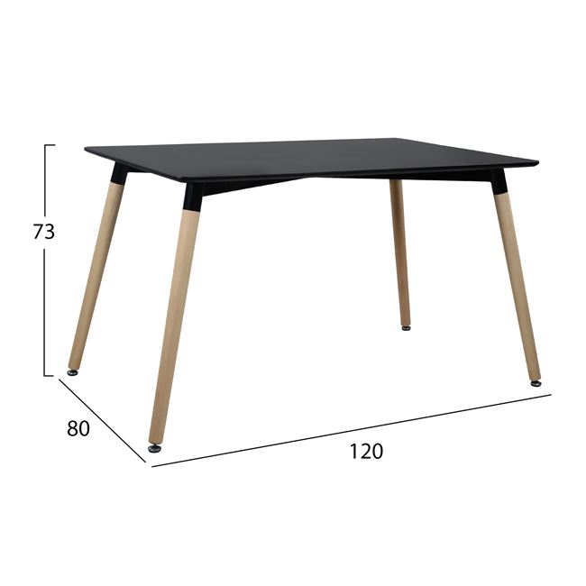 ΣΕΤ ΤΡΑΠΕΖΑΡΙΑΣ 5ΤΜΧ ΜΕ ΤΡΑΠΕΖΙ ΚΑΙ 4 ΚΑΡΕΚΛΕΣ HM10225 120x80x73 cm - Image 2