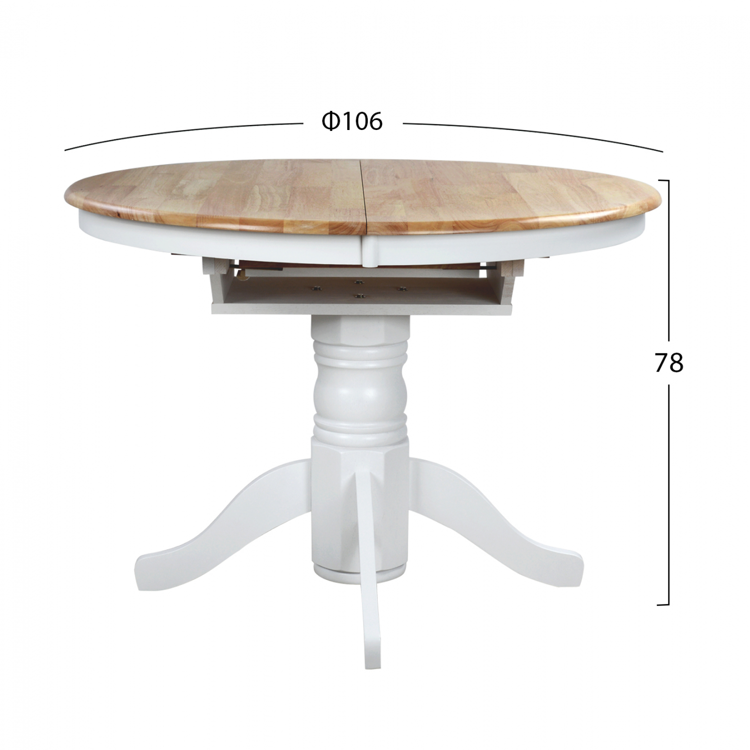 ΣΕΤ ΤΡΑΠΕΖΑΡΙΑΣ 5ΤΜΧ ΤΡΑΠΕΖΙ ΛΕΥΚΟ & ΚΑΡΕΚΛΕΣ HM8057 - Image 3