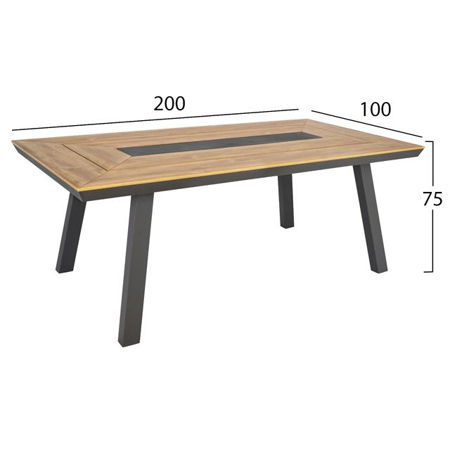 ΣΕΤ ΤΡΑΠΕΖΑΡΙΑΣ 7ΤΜΧ ΑΛΟΥΜΙΝΙΟΥ ΣΕ ΓΚΡΙ ΧΡΩΜΑ HM5233.02 - Image 3