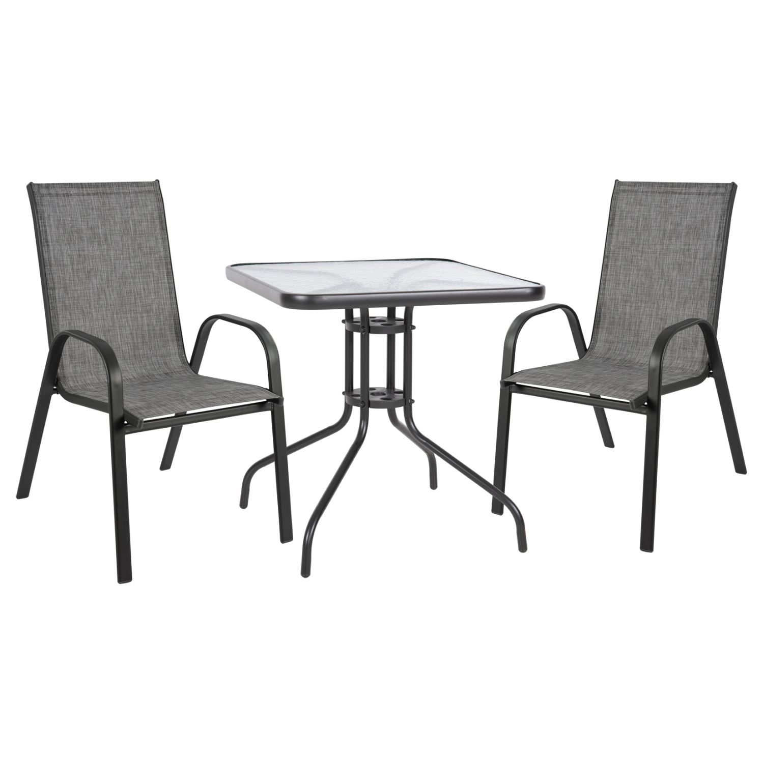 ΣΕΤ ΤΡΑΠΕΖΑΡΙΑΣ ΜΕΤΑΛΛΙΚΗ 3ΤΜΧ ΜΕ 2 ΚΑΡΕΚΛΕΣ & 1 ΤΡΑΠΕΖΙ 70Χ70 HM5185.01