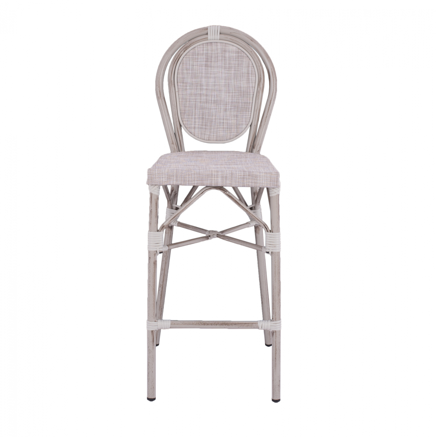 ΣΚΑΜΠΩ ΑΛΟΥΜΙΝΙΟΥ BAMBOO LOOK ΠΑΤΙΝΑ ΛΕΥΚΟ ΜΕ TEXTLINE HM5110 41x52x116 εκ. - Image 3