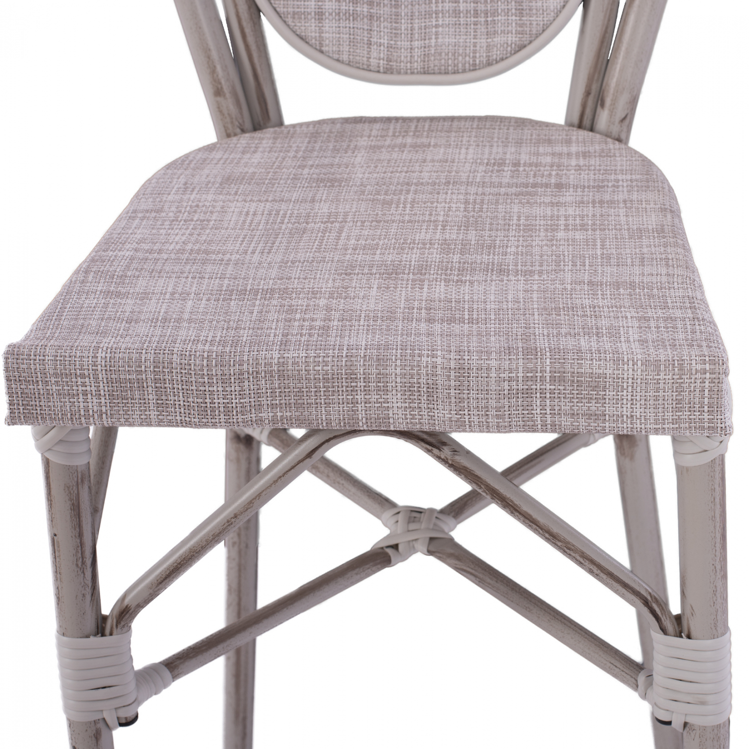 ΣΚΑΜΠΩ ΑΛΟΥΜΙΝΙΟΥ BAMBOO LOOK ΠΑΤΙΝΑ ΛΕΥΚΟ ΜΕ TEXTLINE HM5110 41x52x116 εκ. - Image 6