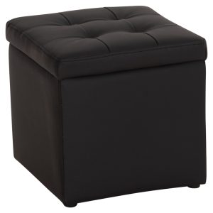 ΣΚΑΜΠΩ ΜΕ ΑΠΟΘΗΚΕΥΤΙΚΟ ΧΩΡΟ PU ΜΑΥΡΟ CUBE HM224.01 38x38x36.5Υεκ.