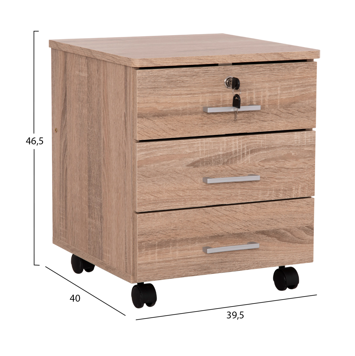 ΣΥΡΤΑΡΙΕΡΑ ΓΡΑΦΕΙΟΥ HAYDEN HM2282.02 ΣΕ SONAMA ΧΡΩΜΑ 39.5x40x46.5Υεκ - Image 2