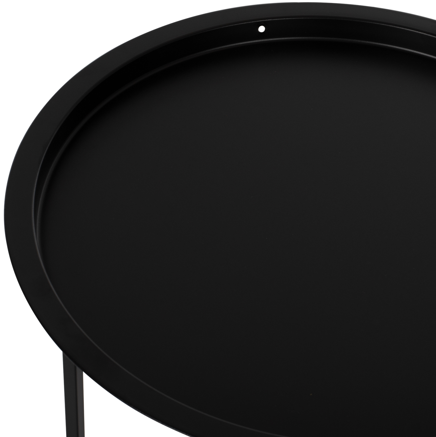 ΤΡΑΠΕΖΙ ΠΤΥΣΣΟΜΕΝΟ ΜΕ ΑΠΟΣΠΩΜΕΝΟ ΔΙΣΚΟ SAMUEL ΜΕΤΑΛΛΙΚΟ ΜΑΥΡΟ Φ45x52 εκ. HM5287.01 - Image 5