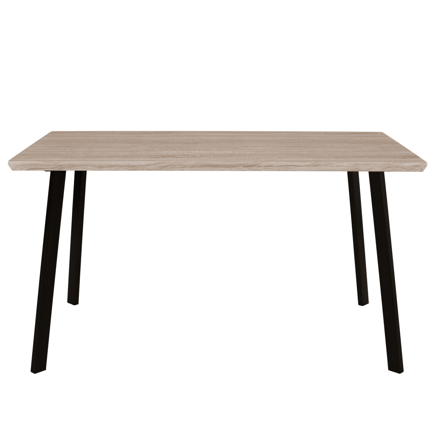 ΤΡΑΠΕΖΙ ΤΡΑΠΕΖΑΡΙΑΣ OFIRA 140X80 SONAMA ΜΕ ΜΑΥΡΑ ΠΟΔΙΑ HM8374 - Image 3