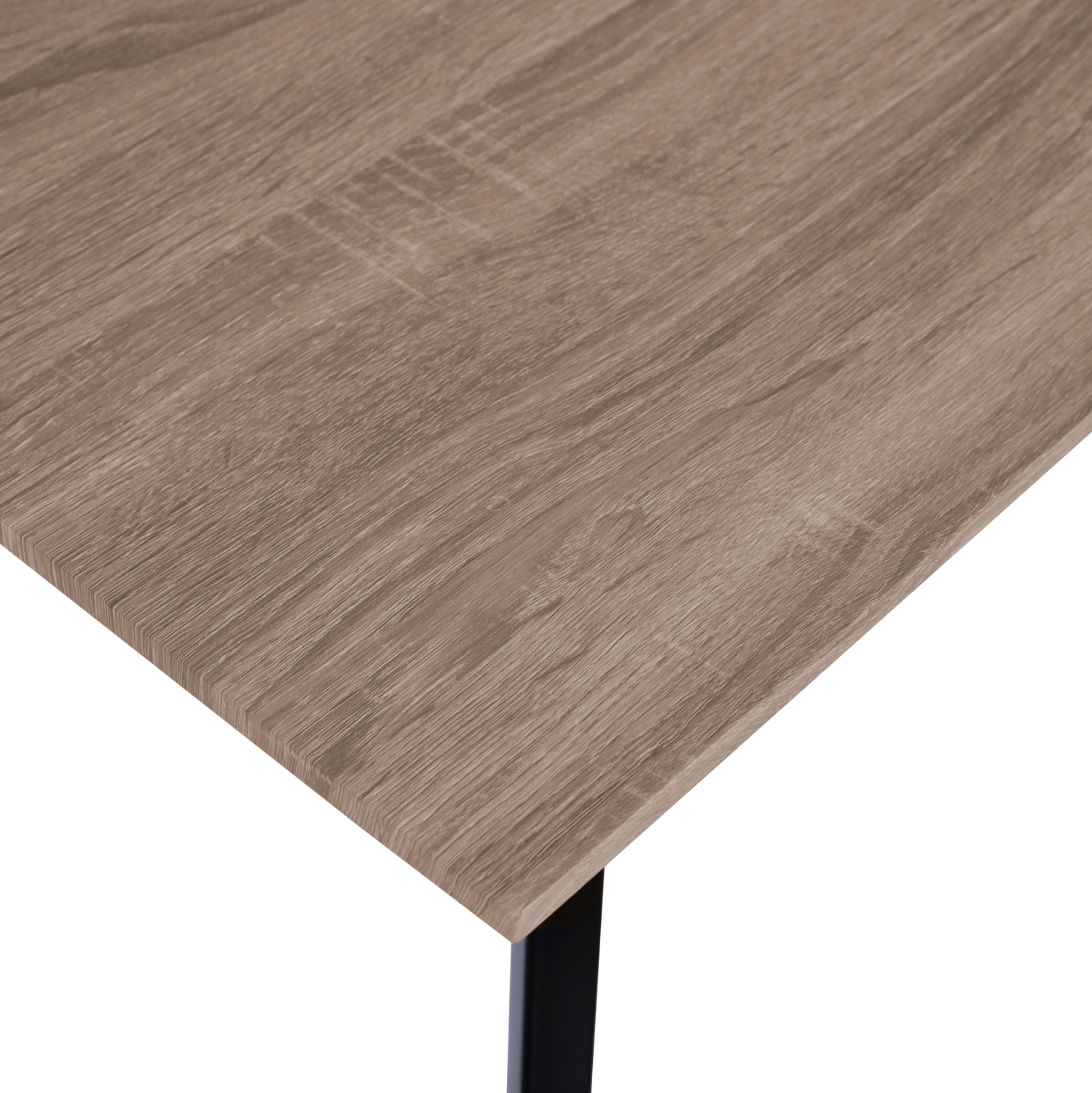 ΤΡΑΠΕΖΙ ΤΡΑΠΕΖΑΡΙΑΣ OFIRA 140X80 SONAMA ΜΕ ΜΑΥΡΑ ΠΟΔΙΑ HM8374 - Image 4