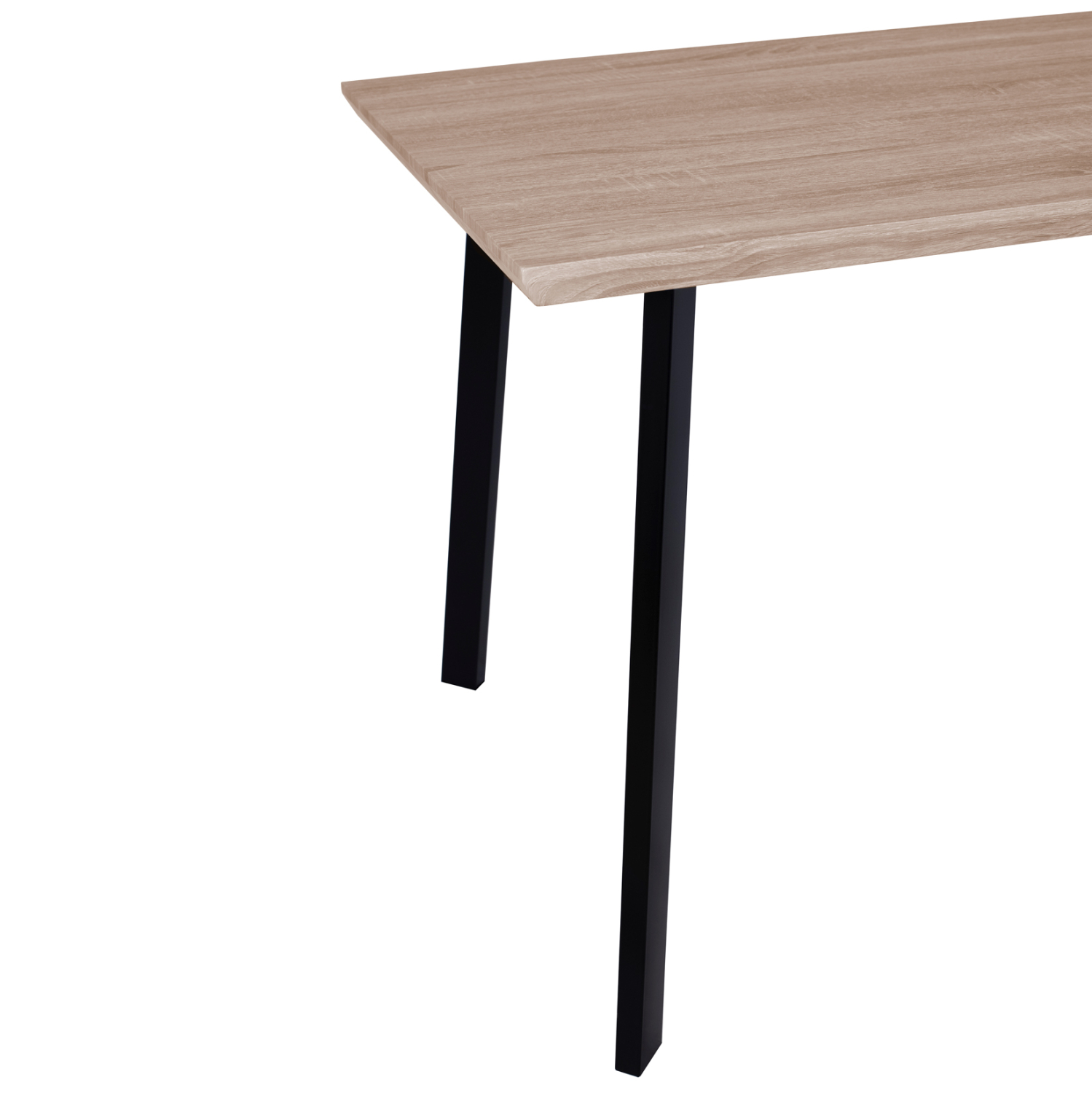 ΤΡΑΠΕΖΙ ΤΡΑΠΕΖΑΡΙΑΣ OFIRA 140X80 SONAMA ΜΕ ΜΑΥΡΑ ΠΟΔΙΑ HM8374 - Image 5