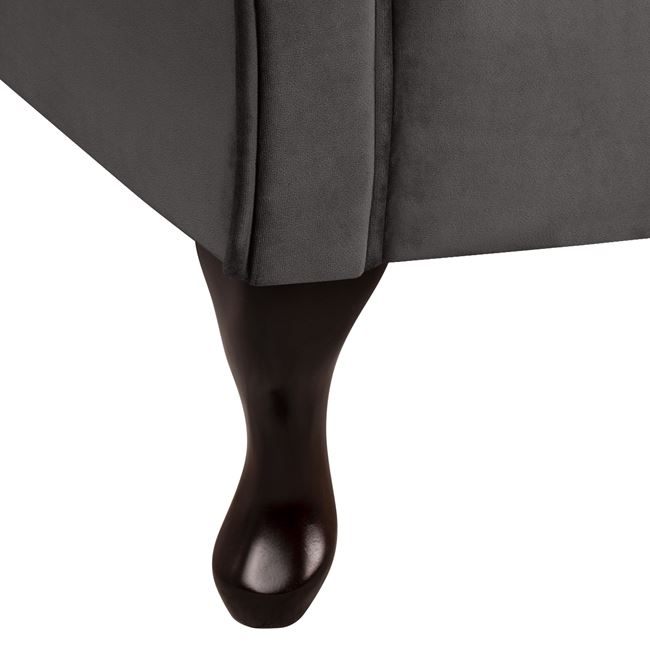 ΑΝΑΚΛΙΝΔΡΟ T.CHESTERFIELD ΓΚΡΙ ΒΕΛΟΥΔΟ NIOVI HM3007.10 ΑΡ.ΜΠΡΑΤΣO 189x61x84Yεκ. - Image 6