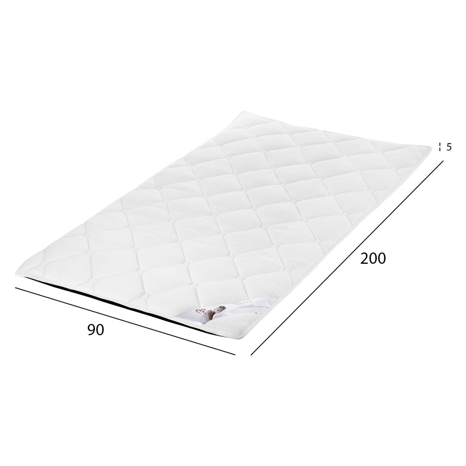 ΑΝΩΣΤΡΩΜΑ ΑΦΡΟΥ HM670.07 ΛΕΥΚΟ 90x200x5Y εκ. - Image 2