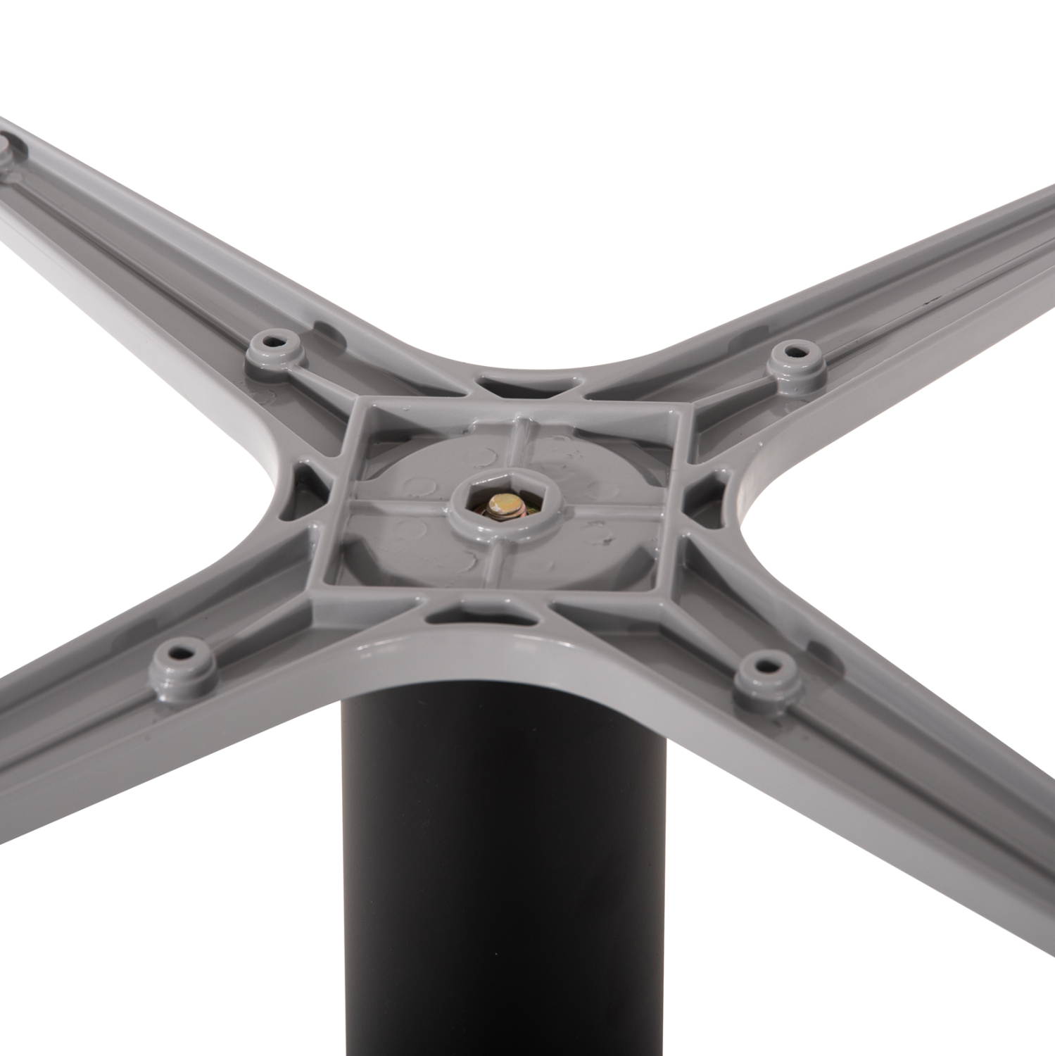 ΒΑΣΗ ΤΡΑΠΕΖΙΟΥ ΑΛΟΥΜΙΝΙΟΥ ΓΚΡΙ HM475.20 ΣΤΑΥΡΟΣ 46Χ46εκ 46Χ46Χ72Υεκ. - Image 4