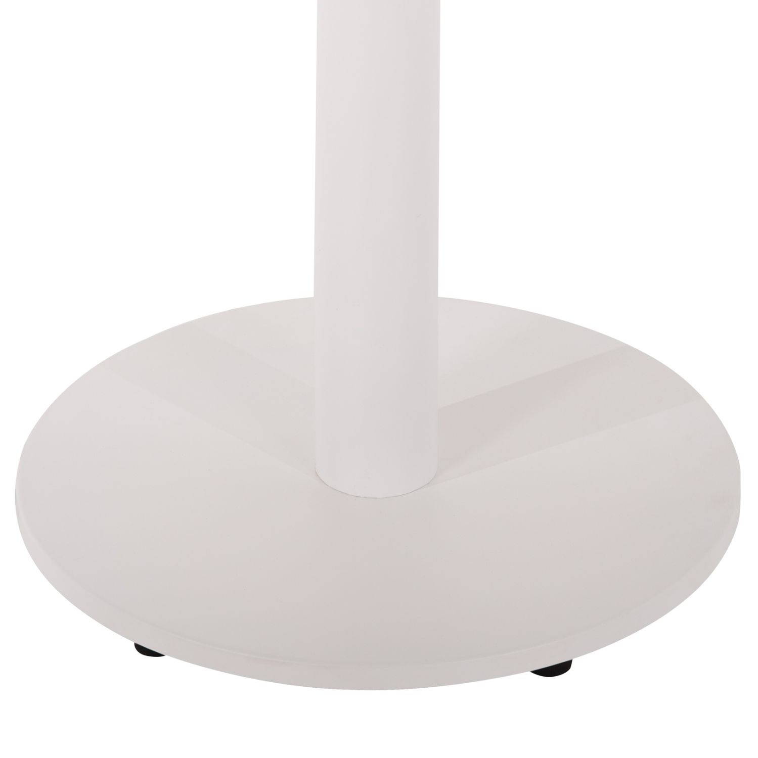 ΒΑΣΗ ΤΡΑΠΕΖΙΟΥ ΑΛΟΥΜΙΝΙΟΥ ΣΤΡΟΓΓΥΛΗ ΛΕΥΚΟ ΜΑΤ HM476.02 ΣΤΑΥΡΟΣ 48Χ48εκ Φ45Χ72Υεκ. - Image 5