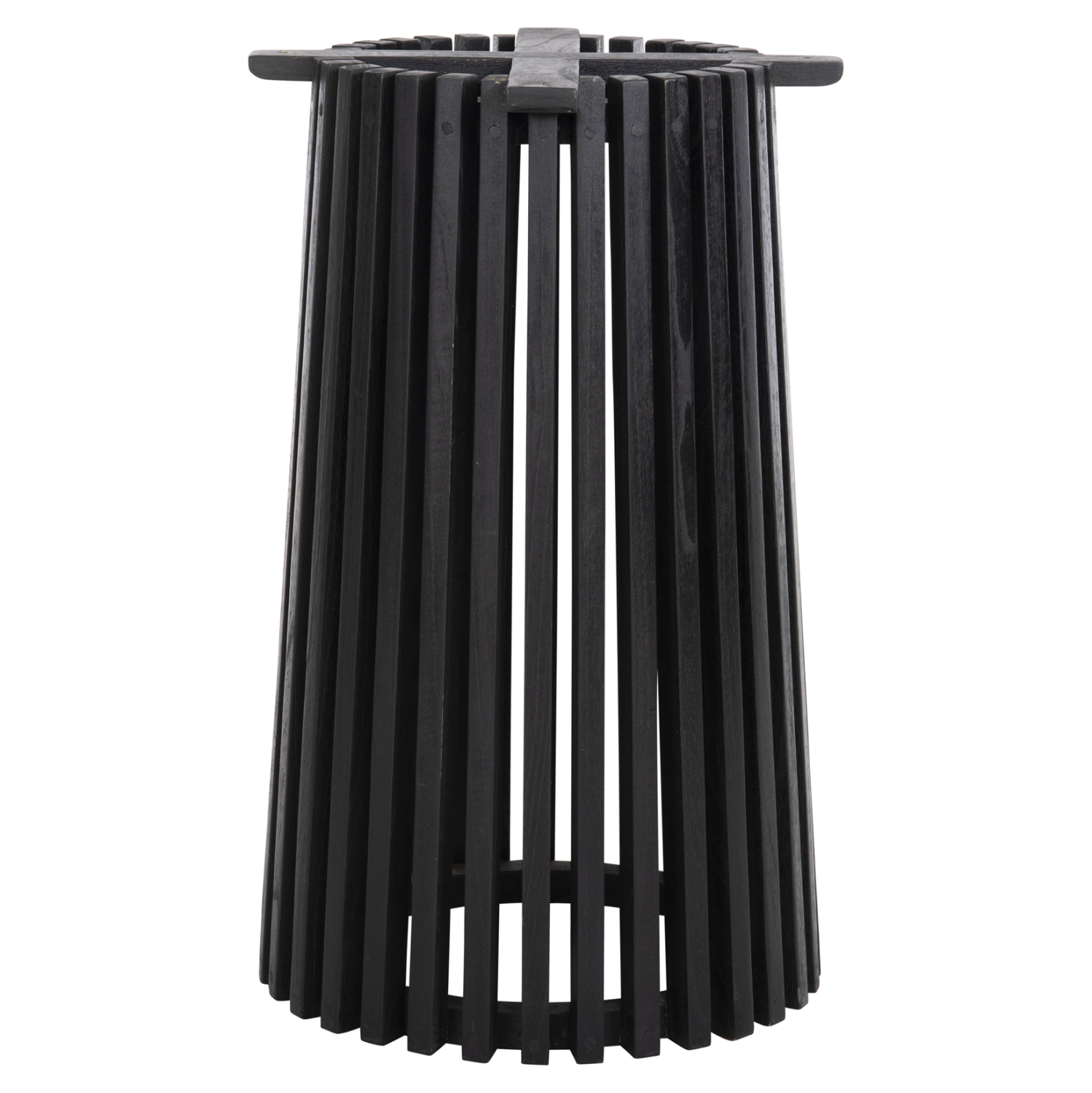 ΒΑΣΗ ΤΡΑΠΕΖΙΟΥ ΕΣΩΤ.ΧΩΡΟΥ ΣΤΡΟΓΓΥΛΗ FRANTZ HM9459.12 MINDI ΞΥΛΟ ΣΕ ΜΑΥΡΟ ΧΡΩΜΑ Φ60x74Yεκ. - Image 3