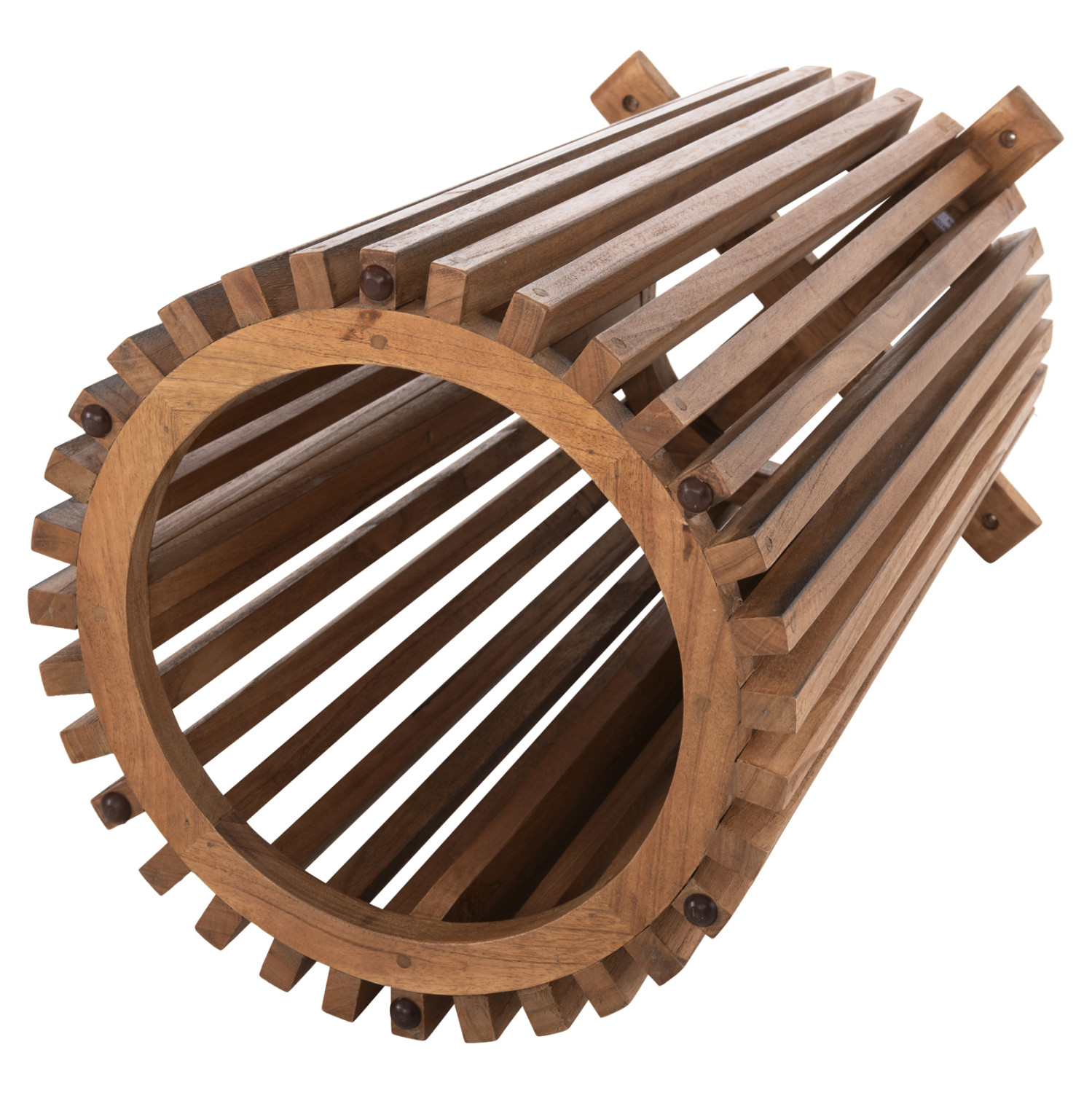 ΒΑΣΗ ΤΡΑΠΕΖΙΟΥ ΕΣΩΤ.ΧΩΡΟΥ ΣΤΡΟΓΓΥΛΗ FRANTZ HM9459.11 MINDI ΞΥΛΟ ΣΕ ΦΥΣΙΚΟ Φ45x73Yεκ. - Image 4