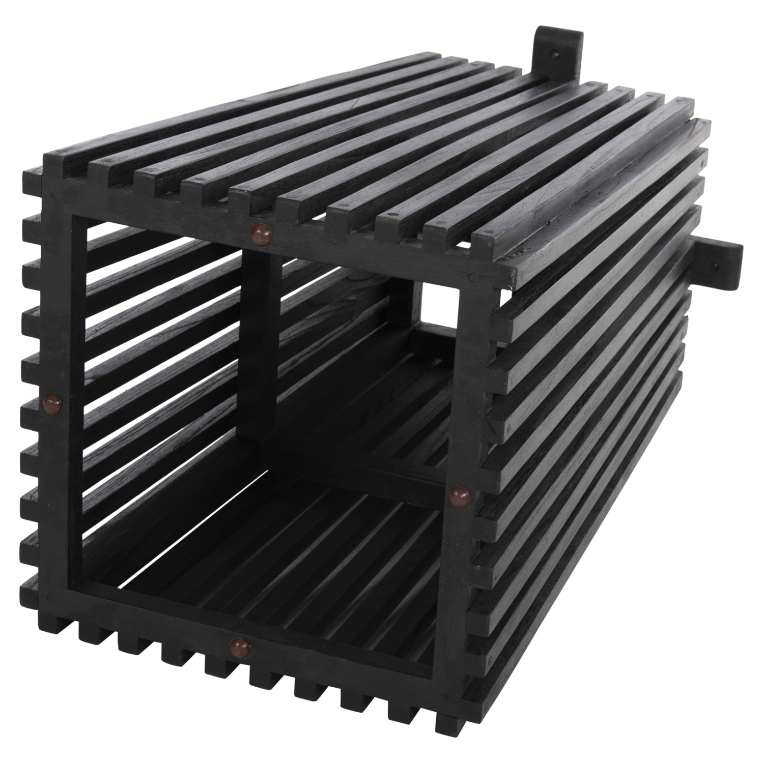 ΒΑΣΗ ΤΡΑΠΕΖΙΟΥ ΕΣΩΤ.ΧΩΡΟΥ ΤΕΤΡΑΓΩΝΗ FRANTZ HM9460.12 ΞΥΛΟ MINDI ΣΕ ΜΑΥΡΟ 60x60x73Y εκ. - Image 4