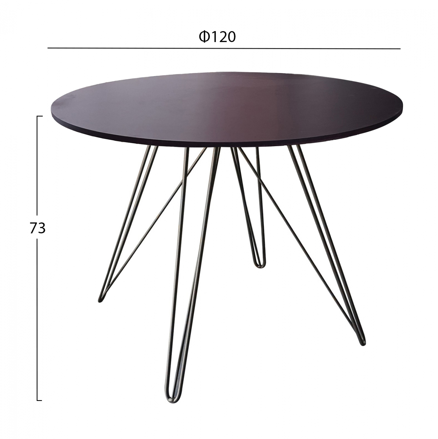 ΒΑΣΗ ΤΡΑΠΕΖΙΟΥ ΜΑΥΡΗ TS957 ΓΙΑ ΕΠΙΦΑΝΕΙΑ Φ120 - Image 2