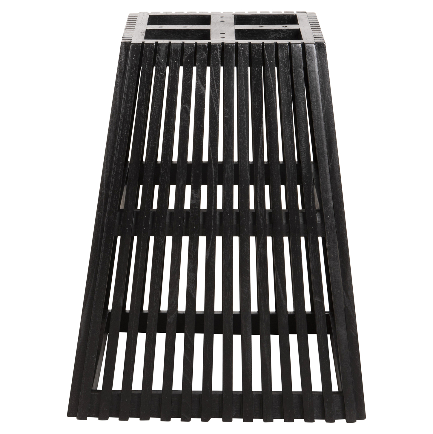 ΒΑΣΗ ΤΡΑΠΕΖΙΟΥ ΕΣΩΤ.ΧΩΡΟΥ ΤΕΤΡΑΓΩΝΗ FRANTZ HM9460.02 ΞΥΛΟ MINDI ΣΕ ΜΑΥΡΟ 60x60x75Y εκ. - Image 3