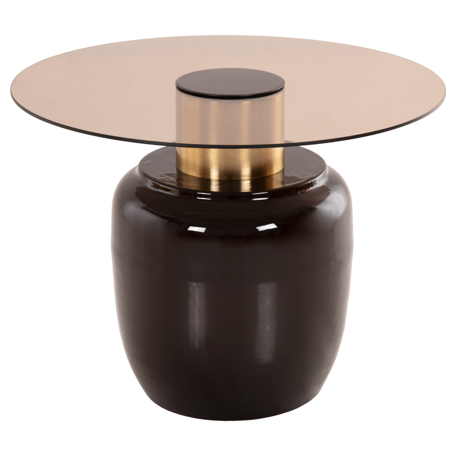 ΒΟΗΘΗΤΙΚΑ ΤΡΑΠΕΖΑΚΙΑ 2ΤΜΧ FRYN HM9663 ΜΕΤΑΛΛΟ ΣΕ ΚΑΦΕ&ΧΡΥΣΟ-ΓΥΑΛΙ Φ60 & Φ50 εκ. - Image 4