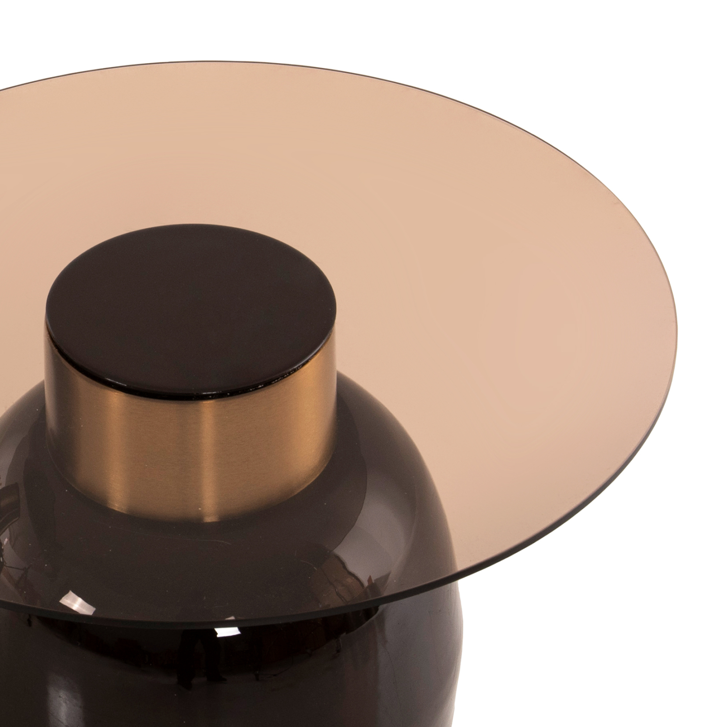 ΒΟΗΘΗΤΙΚΑ ΤΡΑΠΕΖΑΚΙΑ 2ΤΜΧ FRYN HM9663 ΜΕΤΑΛΛΟ ΣΕ ΚΑΦΕ&ΧΡΥΣΟ-ΓΥΑΛΙ Φ60 & Φ50 εκ. - Image 6