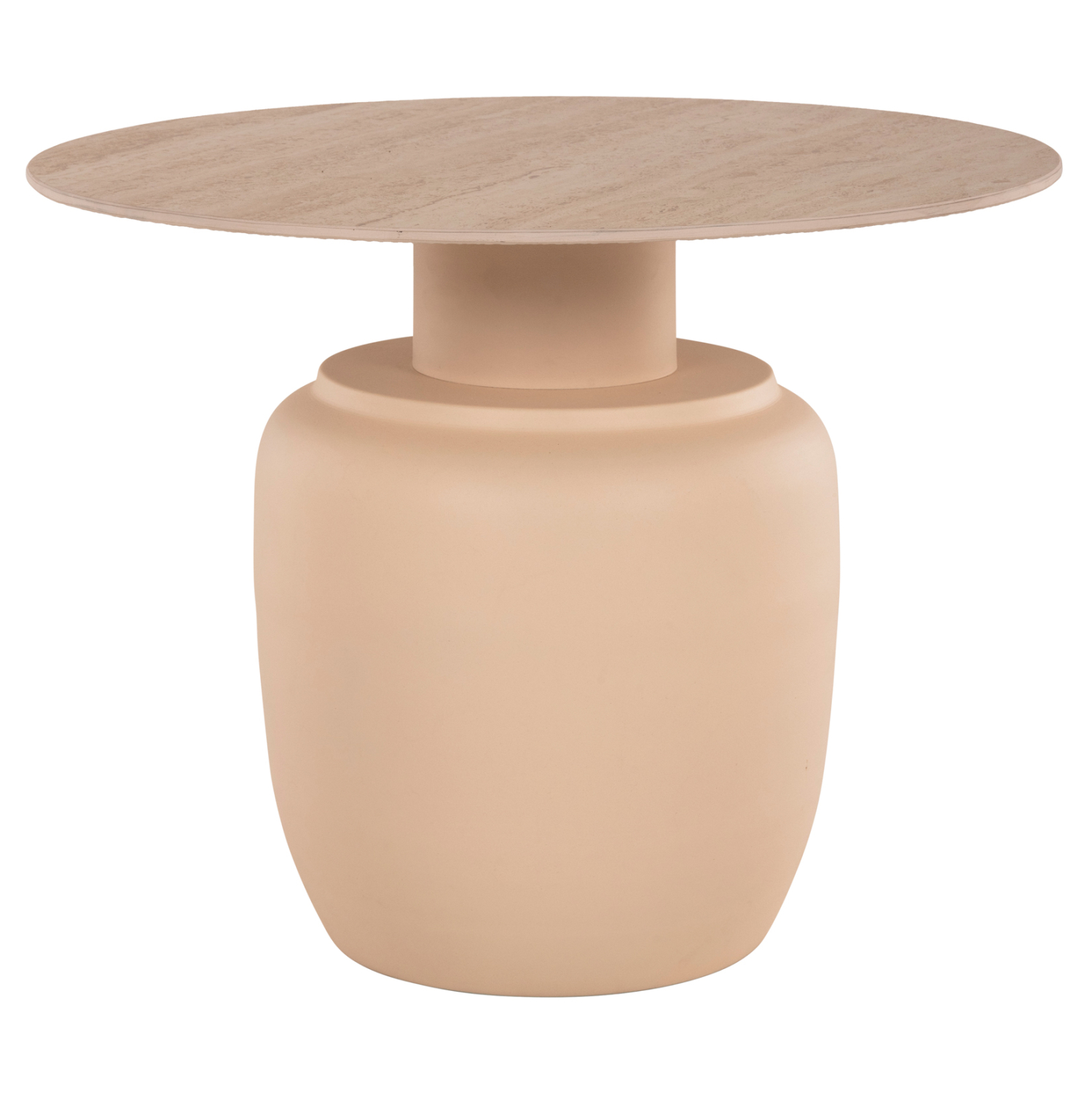 ΒΟΗΘΗΤΙΚΑ ΤΡΑΠΕΖΑΚΙΑ 2ΤΜΧ FEREN HM9664 ΜΕΤΑΛΛΟ ΚΡΕΜ-ΚΕΡΑΜΙΚO TOP Φ60 & Φ50 εκ. - Image 4