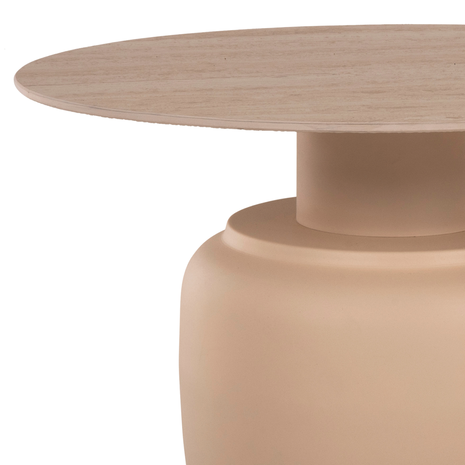 ΒΟΗΘΗΤΙΚΑ ΤΡΑΠΕΖΑΚΙΑ 2ΤΜΧ FEREN HM9664 ΜΕΤΑΛΛΟ ΚΡΕΜ-ΚΕΡΑΜΙΚO TOP Φ60 & Φ50 εκ. - Image 5