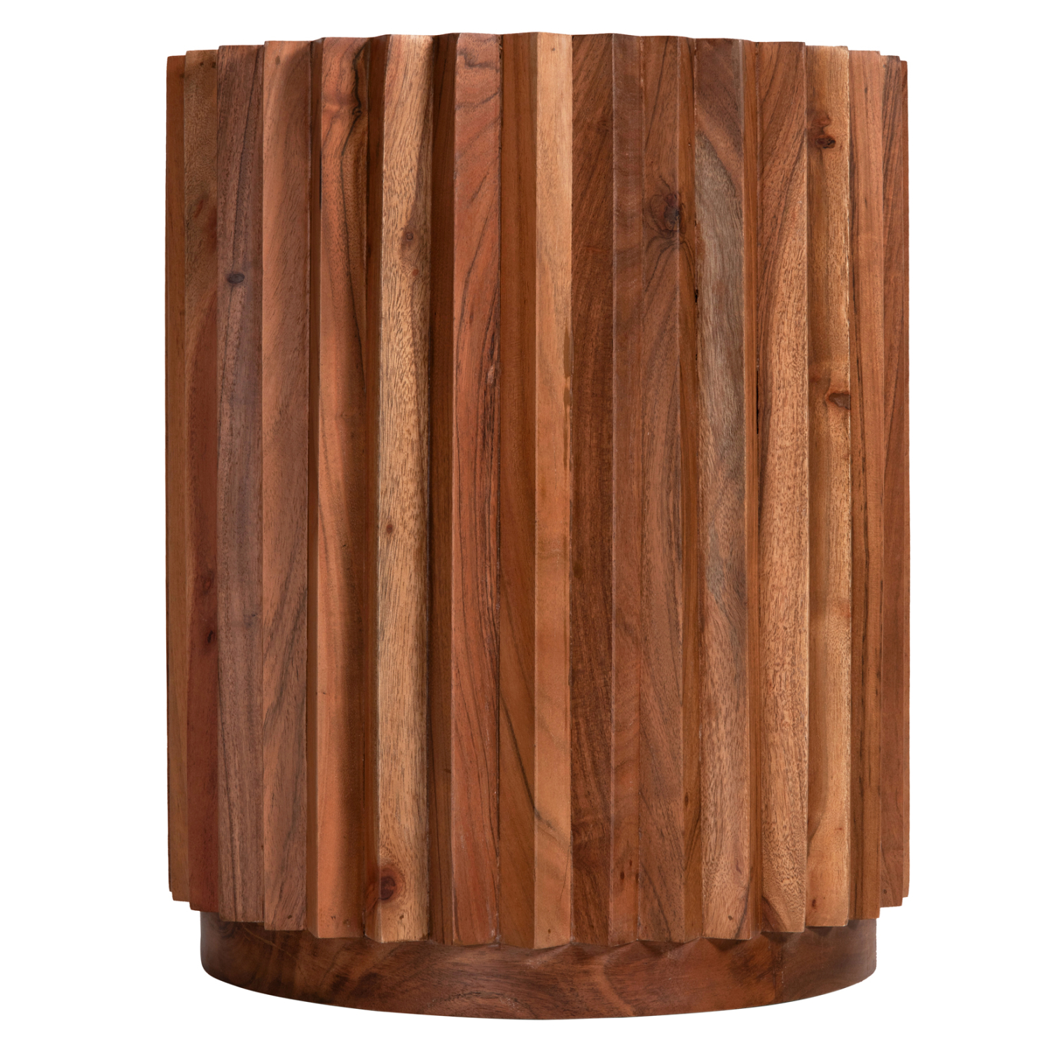 ΒΟΗΘΗΤΙΚΟ ΤΡΑΠΕΖΙ ΣΤΡΟΓΓΥΛΟ SEDGE HM9696 ΜΑΣΙΦ ΑΚΑΚΙΑ-ΦΥΣΙΚΟ ΧΡΩΜΑ Φ40x50Υεκ. - Image 4