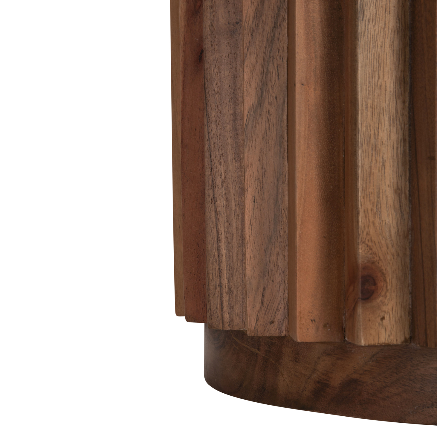 ΒΟΗΘΗΤΙΚΟ ΤΡΑΠΕΖΙ ΣΤΡΟΓΓΥΛΟ SEDGE HM9696 ΜΑΣΙΦ ΑΚΑΚΙΑ-ΦΥΣΙΚΟ ΧΡΩΜΑ Φ40x50Υεκ. - Image 7