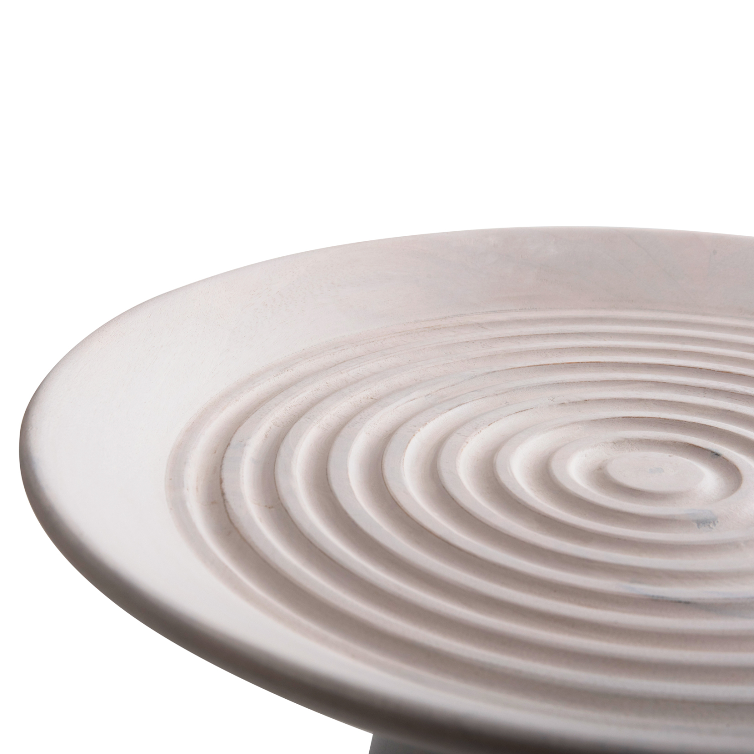 ΒΟΗΘΗΤΙΚΟ ΤΡΑΠΕΖΙ ΣΤΡΟΓΓΥΛΟ ROSS HM9708 ΜΑΣΙΦ ΞΥΛΟ MANGO ΣΕ ΛΕΥΚΟ Φ45x48Υεκ. - Image 5