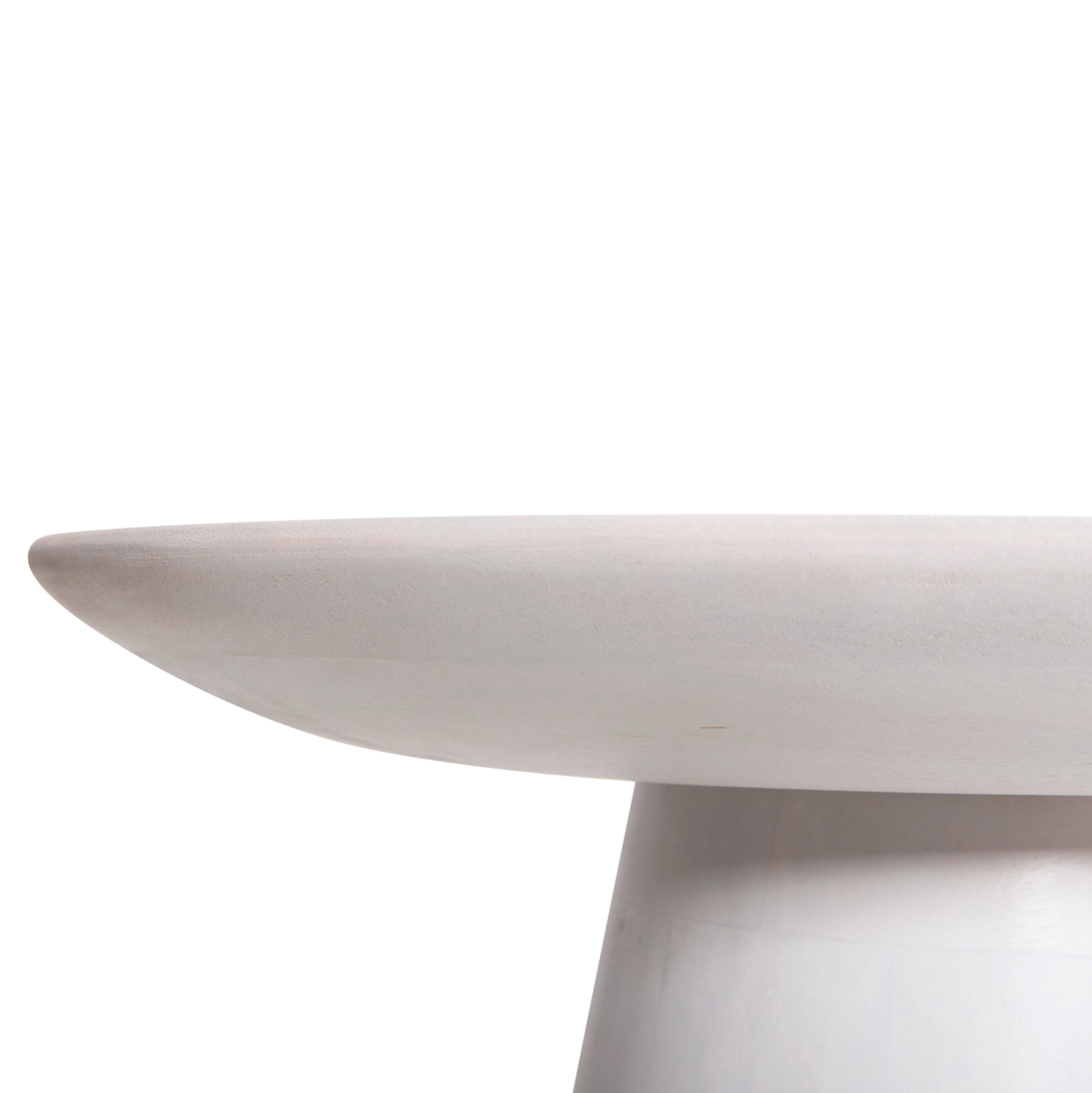 ΒΟΗΘΗΤΙΚΟ ΤΡΑΠΕΖΙ ΣΤΡΟΓΓΥΛΟ ROSS HM9708 ΜΑΣΙΦ ΞΥΛΟ MANGO ΣΕ ΛΕΥΚΟ Φ45x48Υεκ. - Image 6