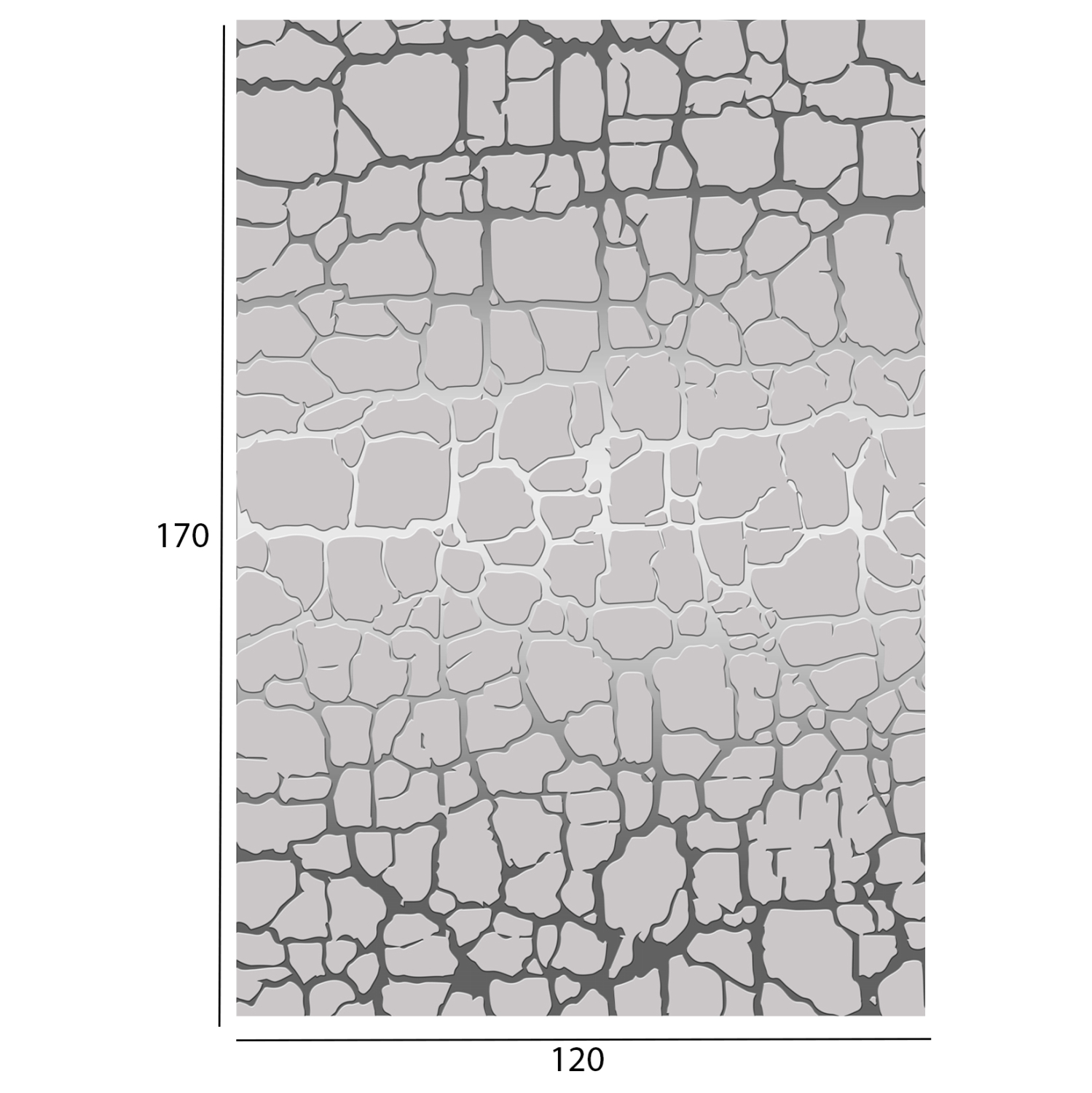 ΧΑΛΙ ΣΑΛΟΝΙΟΥ ΜΕ ΚΡΟΣΙΑ ΓΚΡΙ JOSIANE HM7677.19 120X170 εκ - Image 2